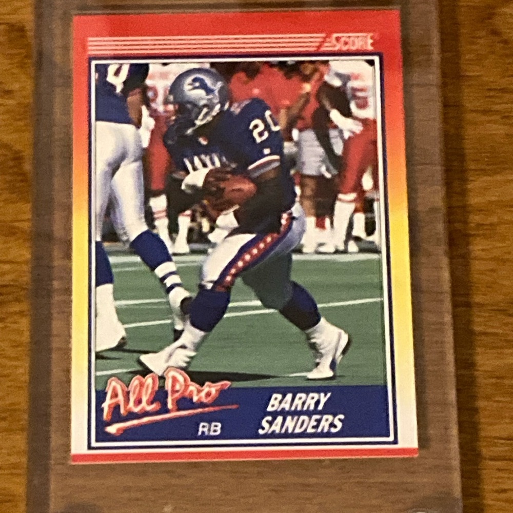 Barry Sanders All Pro Football Card